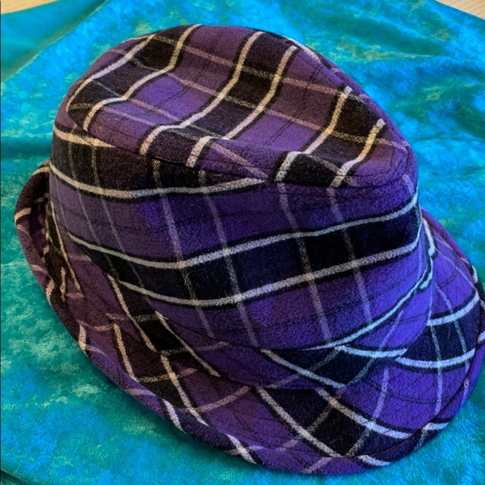 Fedora Hat Black Purple